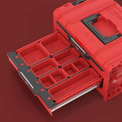Ящик для інструментів QBRICK SYSTEM Pro Drawer 3 Toolbox 2.0 Expert Red Ultra HD Custom SKRQPROD3E2CCZEPG003