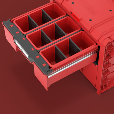 Ящик для інструментів QBRICK SYSTEM Pro Cart 2.0 Plus Drawer 2 Red Ultra HD Custom SKRWQCP2PD2CZEPG001