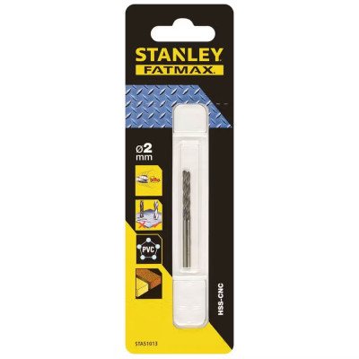 Cвердла по металу 2 шт STANLEY FatMax HSS-CNC 2х24х49 мм STA51013