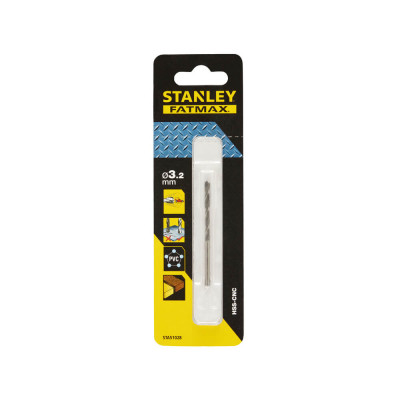 Cвердлo по металу STANLEY FatMax HSS-CNC 3.2х39х65 мм STA51028