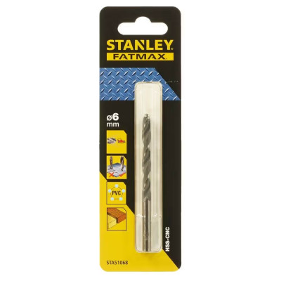 Cвердлo по металу STANLEY FatMax HSS-CNC 6х59х93 мм STA51068