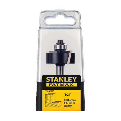 Фреза фальцювальна по дереву STANLEY FatMax D31.8 l12.7 d8 STA80313