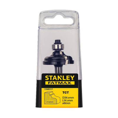 Фреза профильная по дереву STANLEY FatMax D34.9 l14.3 d8 R4.8 STA80317
