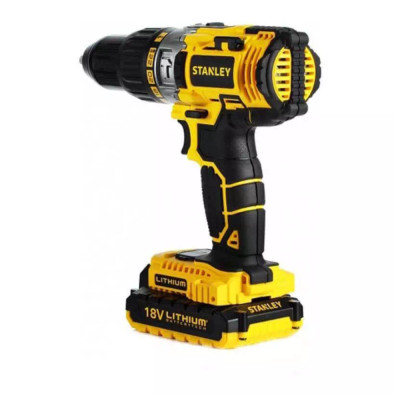 Аккумуляторная дрель-шуруповёрт ударная STANLEY STDC18LHBK