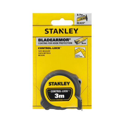 Рулетка DeWALT Control-Lock 3 м 19 мм STHT37230-0