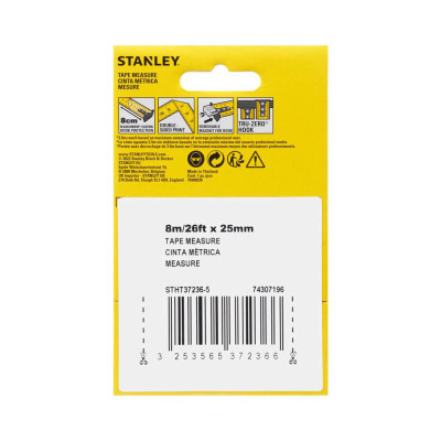 Рулетка STANLEY Control-Lock 8 м 25 мм STHT37236-5