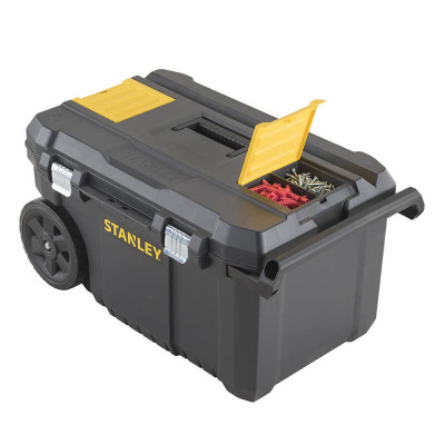 Ящик великого об?єму ESSENTIAL CHEST, розміри 665x404x344 мм, з колесами STANLEY STST1-80150