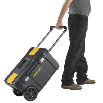 Ящик великого об?єму ESSENTIAL CHEST, розміри 665x404x344 мм, з колесами STANLEY STST1-80150