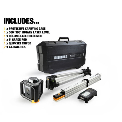Ротационный лазер ToughBuilt TB-H2S4-LL-M150-R1
