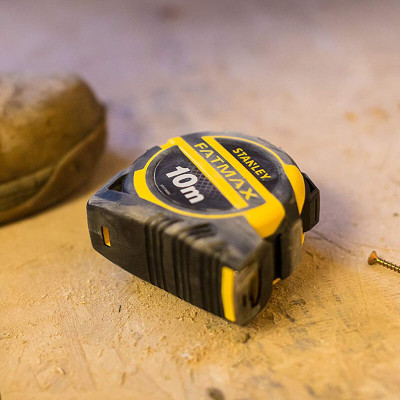 Рулетка вимірювальна FatMax® PRO II завдовжки 10 м, шириною 32 мм в обгумованому литому корпусі STAN