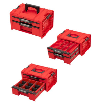 Набір ящиків для інструментів QBRICK SYSTEM PRO Drawer Workshop Set 3 2.0 RED 5901238258353 Z258353PG003